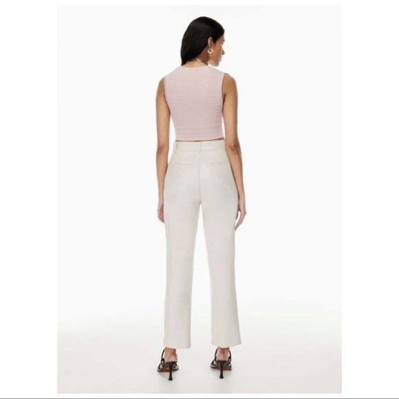 Aritzia Babaton Pointelle Crop Tank Top - Picture 2 of 5